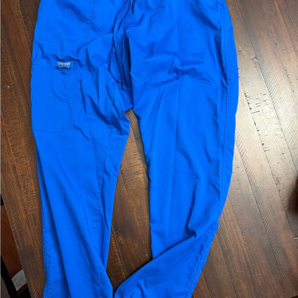 Cherokee Bright Blue Scrub Pants